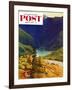 "Blueberry Hill" Saturday Evening Post Cover, August 13, 1955-John Clymer-Framed Giclee Print