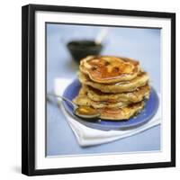 Blueberry Pancakes with Maple Syrup-Tara Fisher-Framed Photographic Print