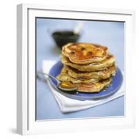 Blueberry Pancakes with Maple Syrup-Tara Fisher-Framed Photographic Print