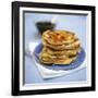 Blueberry Pancakes with Maple Syrup-Tara Fisher-Framed Photographic Print