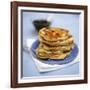 Blueberry Pancakes with Maple Syrup-Tara Fisher-Framed Photographic Print