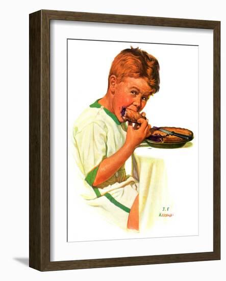 "Blueberry Pie,"July 27, 1935-J.F. Kernan-Framed Giclee Print