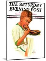 "Blueberry Pie," Saturday Evening Post Cover, July 27, 1935-J.F. Kernan-Mounted Giclee Print