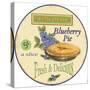 Blueberry Pie-Vintage Sign-Jean Plout-Stretched Canvas