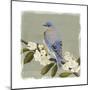 Bluebird Branch II-Victoria Borges-Mounted Art Print