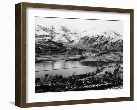 Bluebird K7 on Coniston Water, Cumbria, Possibly Christmas Day, 1966-null-Framed Photographic Print