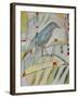 Bluebird on Branch-Tim Nyberg-Framed Giclee Print