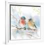 Bluebird Pair in Spring-Katrina Pete-Framed Art Print