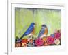 Bluebird Pair-null-Framed Art Print