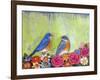 Bluebird Pair-null-Framed Art Print