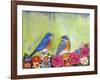 Bluebird Pair-null-Framed Art Print