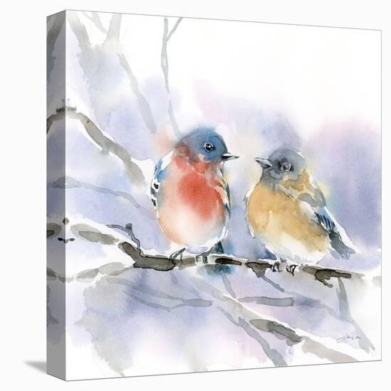 Bluebird Pair-Katrina Pete-Stretched Canvas