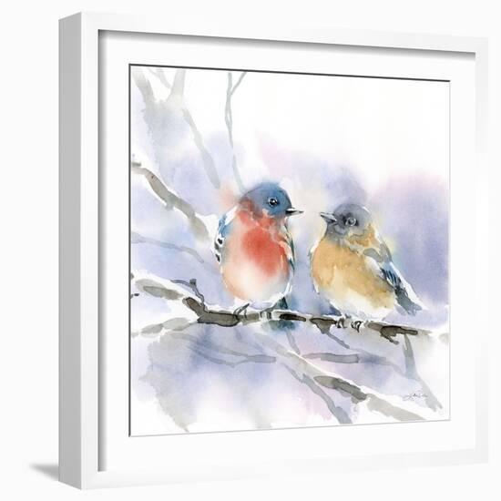 Bluebird Pair-Katrina Pete-Framed Art Print