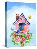 Bluebird Valentine-Geraldine Aikman-Stretched Canvas