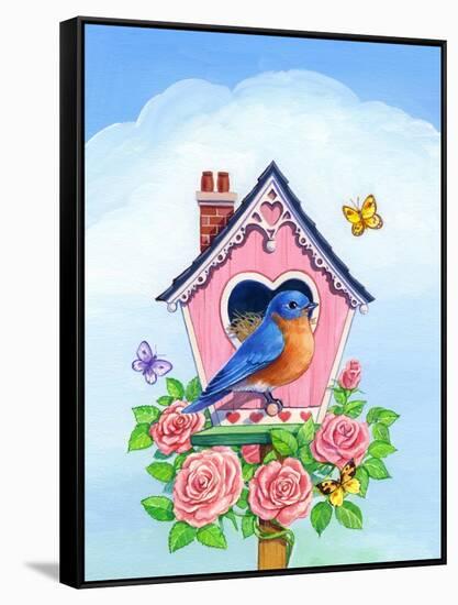 Bluebird Valentine-Geraldine Aikman-Framed Stretched Canvas