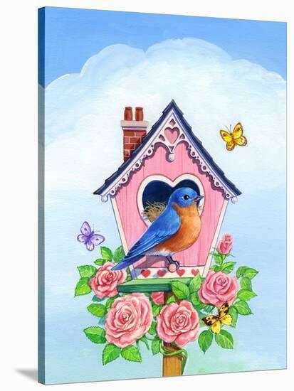 Bluebird Valentine-Geraldine Aikman-Stretched Canvas