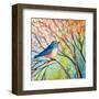 Bluebird-Jennifer Lommers-Framed Art Print