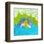 Bluebirds in Love-Jennifer Lommers-Framed Art Print