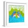 Bluebirds in Love-Jennifer Lommers-Framed Art Print