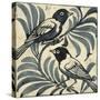 Bluebirds (W/C on Paper)-William De Morgan-Stretched Canvas