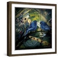 Bluebirds-Cherie Roe Dirksen-Framed Giclee Print