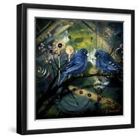 Bluebirds-Cherie Roe Dirksen-Framed Giclee Print