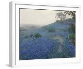 Bluebonnet Field, Early Morning, San Antonio Texas-null-Framed Giclee Print