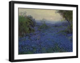 Bluebonnets in Spring-Julian Onderdonk-Framed Premium Giclee Print