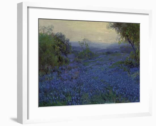 Bluebonnets in Spring-Julian Onderdonk-Framed Premium Giclee Print