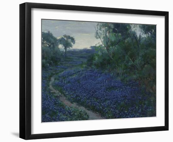 Bluebonnets in the Misty Morning-Julian Onderdonk-Framed Premium Giclee Print