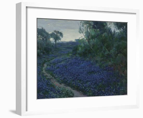 Bluebonnets in the Misty Morning-Julian Onderdonk-Framed Premium Giclee Print