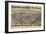 Bluefield, West Virginia - Panoramic Map-Lantern Press-Framed Art Print