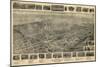 Bluefield, West Virginia - Panoramic Map-Lantern Press-Mounted Art Print