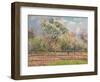 Blühende Birnbäume, Eragny (Poiriers en fleur, Eragny). 1894-Camille Pissarro-Framed Premium Giclee Print
