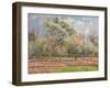 Blühende Birnbäume, Eragny (Poiriers en fleur, Eragny). 1894-Camille Pissarro-Framed Giclee Print