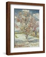 Bluehende Pfirsichbaeume (Souvenir De Mauve), 1888-Vincent van Gogh-Framed Giclee Print