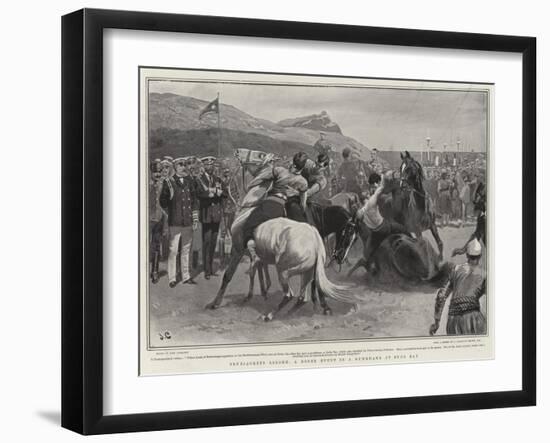 Bluejackets Ashore, a Novel Event in a Gymkhana at Suda Bay-John Charlton-Framed Giclee Print