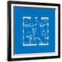 Blueprint Abstract-ildogesto-Framed Art Print