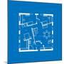 Blueprint Abstract-ildogesto-Mounted Art Print