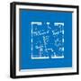 Blueprint Abstract-ildogesto-Framed Art Print