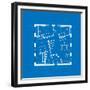 Blueprint Abstract-ildogesto-Framed Premium Giclee Print
