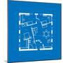 Blueprint Abstract-ildogesto-Mounted Premium Giclee Print