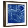 Blueprint - Architecture House Plan Background--Vladimir--Framed Art Print