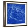 Blueprint - Architecture House Plan Background--Vladimir--Framed Art Print