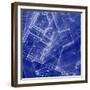 Blueprint - Architecture House Plan Background--Vladimir--Framed Premium Giclee Print