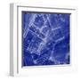 Blueprint - Architecture House Plan Background--Vladimir--Framed Art Print