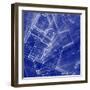 Blueprint - Architecture House Plan Background--Vladimir--Framed Art Print