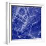 Blueprint - Architecture House Plan Background--Vladimir--Framed Art Print