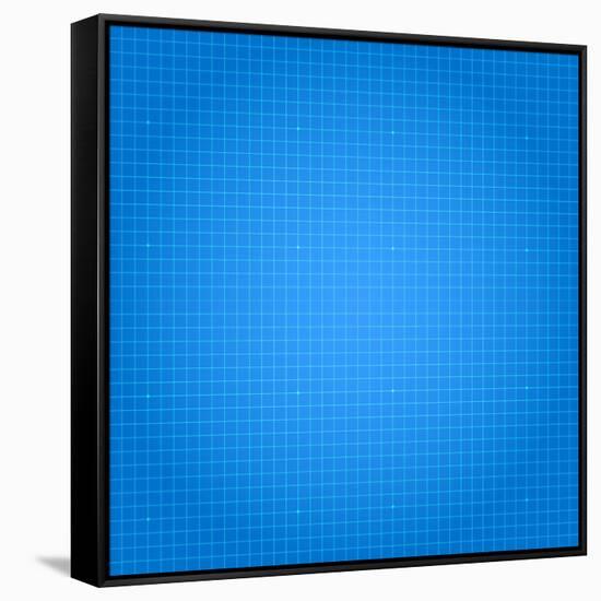 Blueprint Background-Varvara Kurakina-Framed Stretched Canvas