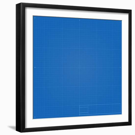 Blueprint Background-eriksvoboda-Framed Premium Giclee Print